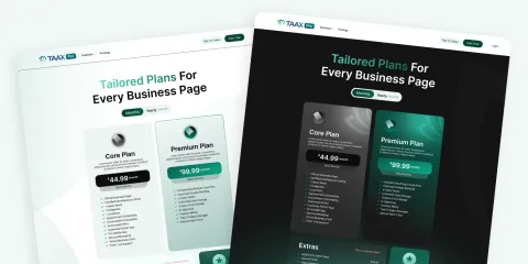 Taax: High-Converting Landing Page